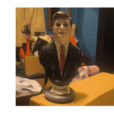 John F. Kennedy Ceramic Bust Political Collectible Sculpture