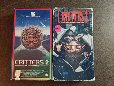 Critters 2 And 3 VHS Bundle. Horror