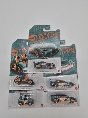 2024 Hot Wheels 56th Anniversary Pearl & Chrome Set 5 Cars Supra Silvia Golf   