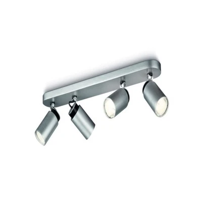 Philips Spotleiste Energiespar 4 Flammig Silberfarbig Dreh & Schwenkbar 52,5cm - Bild 1 von 2