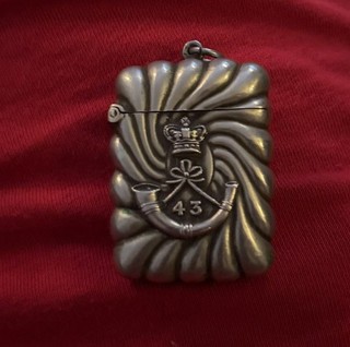 Vintage Military Match Case 43 Regiment.