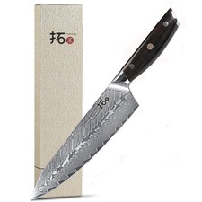 TURWHO 8,2 Zoll Kochmesser Japan VG10 Damasts...