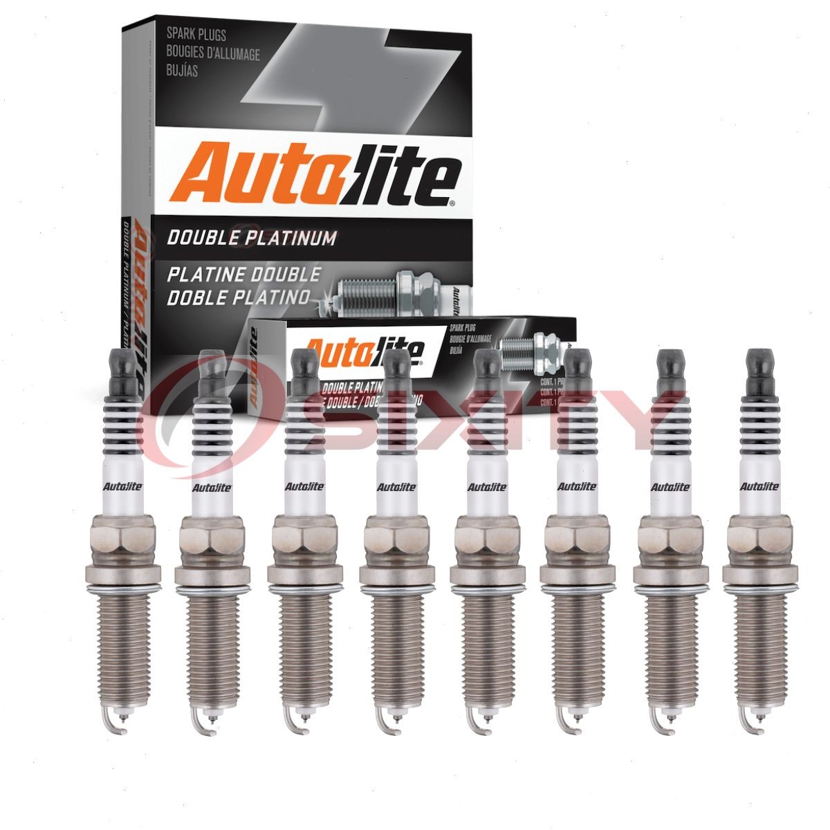8 pc Autolite Double Platinum APP5701 Spark Plugs for WR6DC 88901010 ki