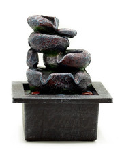 Tabletop Water Feature - 20cm - Cascading Pots - Brand New & Boxed