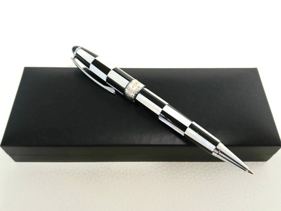 Pearls Concept Spain Mother of Pearl Rollerball Pen Checkered New In Box