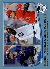 2013 Topps Wal Mart Blue Border #94 Justin Verlander/David Price/Jered Weaver BB