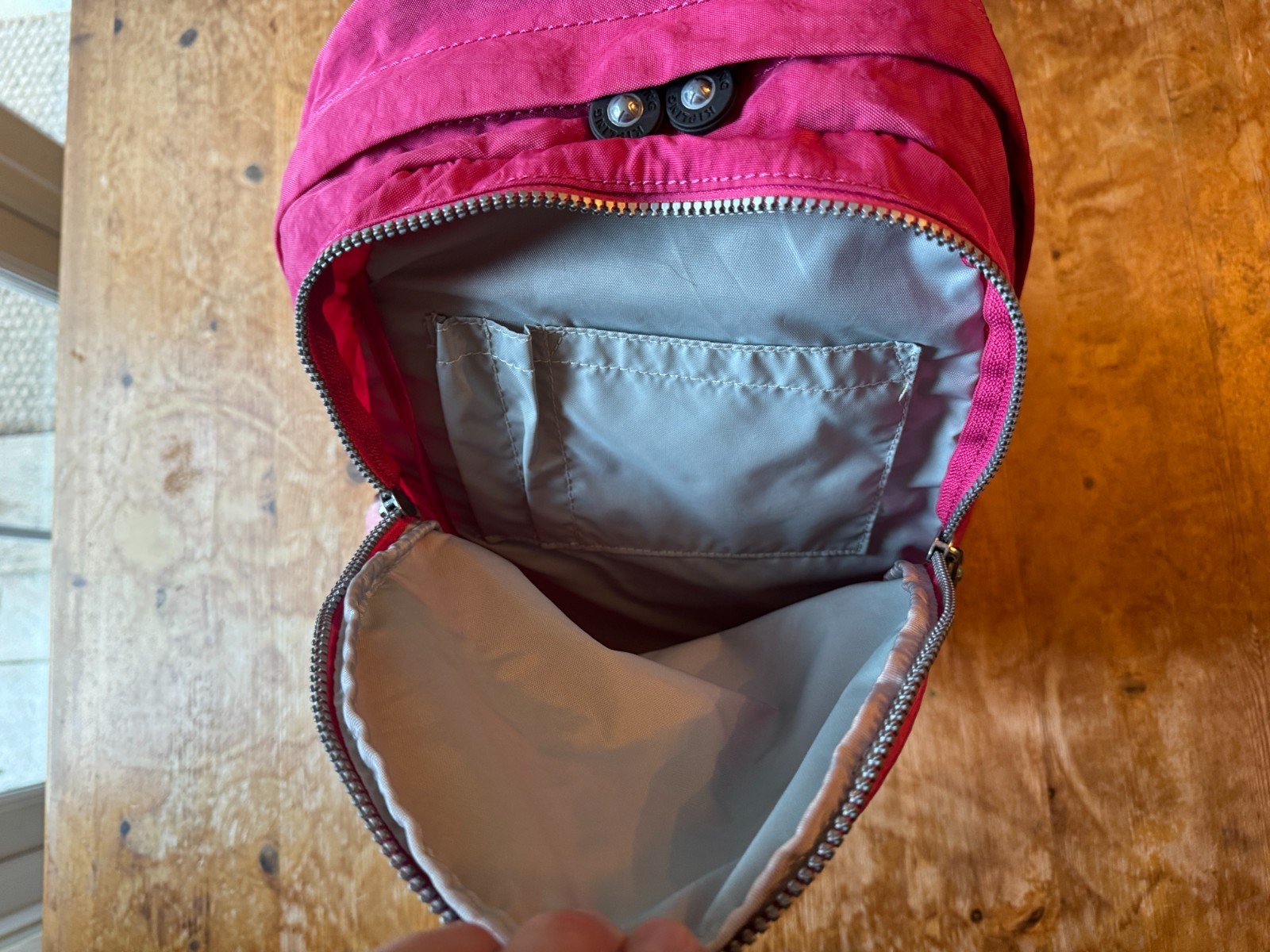 KIPLING PINK HANDBAG RUCKSACK BACKPACK MONKEY TEX… - image 9