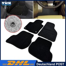 4er set Rutschfest Plüsch Schwarz Fußmatten Autoteppiche für VW Golf 5 MK V Limo