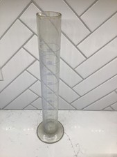 Vtg K Exax 500 ml Cylinder Round Bottom 1950s Lab Equipment