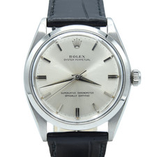1963 Rolex Oyster Perpetual chronometer Model 1002 with rare satin silvered dial