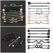 9pcs 1.6 millimetri di Cristallo Labret Della Vite Prigioniera del Labbro Anello