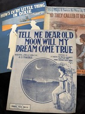 vintage sheet music lot