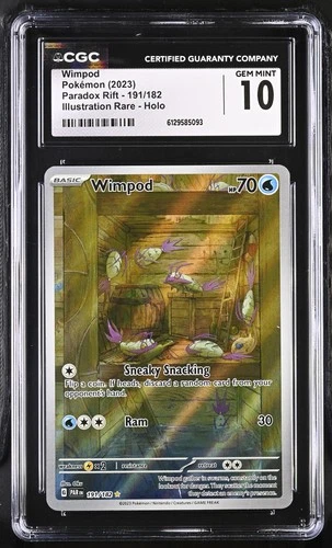 2023 Paradox Rift Pokemon Wimpod CGC 10 191/182