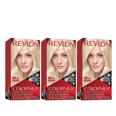 3-PACK Revlon Colorsilk Beautiful Haircolor Ammonia-free Permanent color #05
