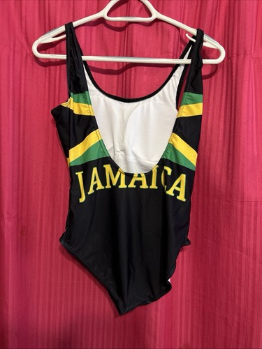 #8517 CARABEAN JAMIACA COLORS ONE PIECE SWINSUIT SIZE M - Picture 3 of 3