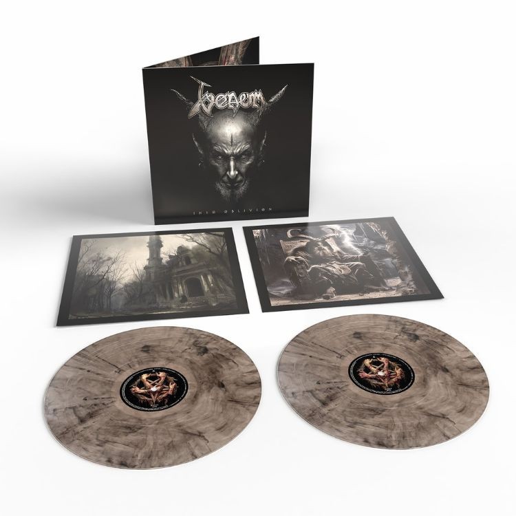 Venom Into Oblivion Color Black and Clear Smoke LP Vinyl 12 Inch
