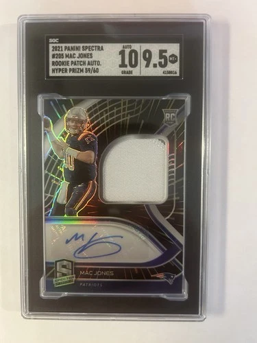 2021 Panini Spectra Mac Jones RPA /60 SGC 9.5