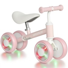 AIYAPLAY Baby Balance Bike for 1-2 Years Old, Light-up Toddler Balance Bike