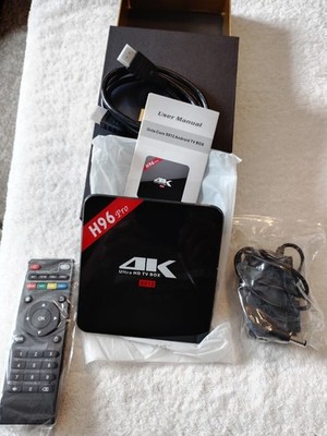 Android TV Box H96 Pro 4K Ultra HD Streaming Device New
