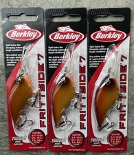 3 Berkley Frittside 7 Crankbait Fishing Lure 2.5” Spray Tan S28