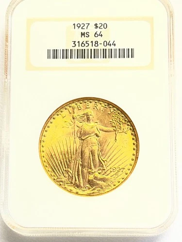 1927 $20 Saint Gaudens Gold Double Eagle NGC MS 64 US Mint Coin