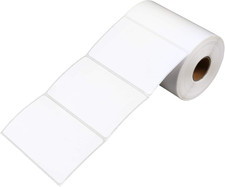 LotFancy Name Tag Stickers, 500pc Blank Labels , 3.5" x 2.25" , 1 Roll, Adhesive