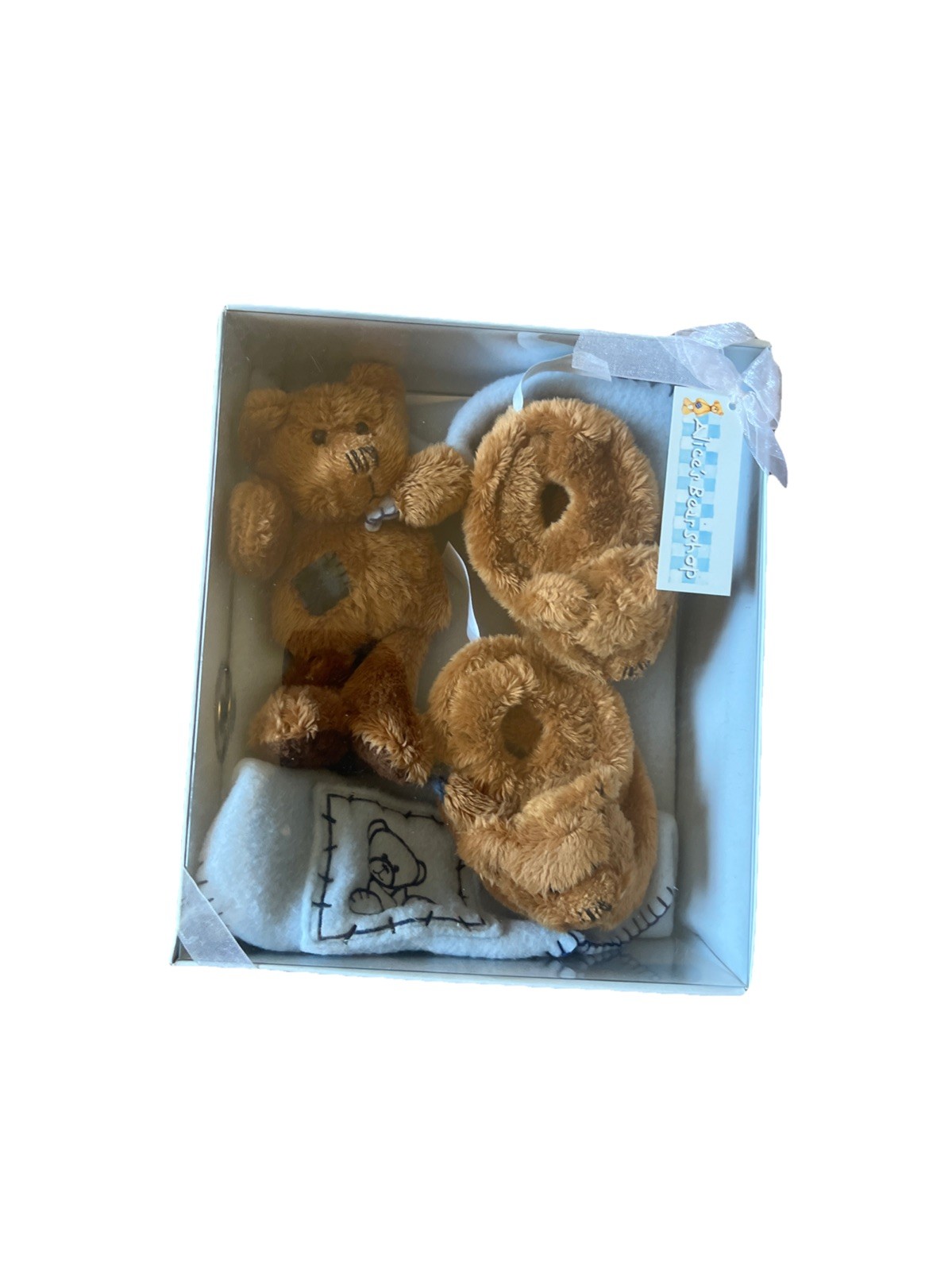 Alice’s Bear Shop Bear, Blanket And Booties