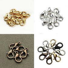 50pcs Lobster Claw Clasp for Necklace Bracelet Jewelry DIY Chain Ring Hook