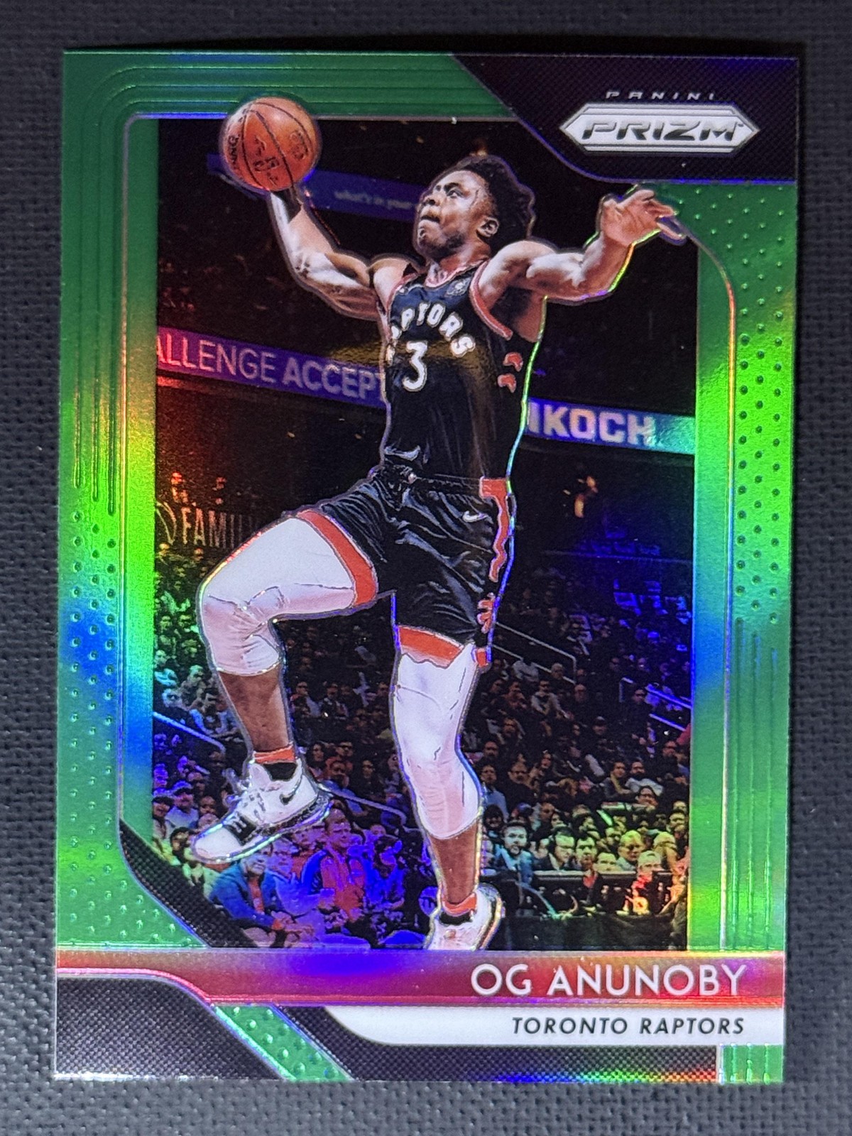 2018-19 Panini Prizm #63 OG Anunoby Prizms Green Toronto Raptors