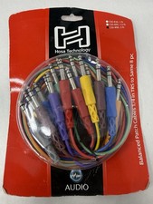 Hosa Technology CSS-890 Set of 8, 1/4in TSR Patch Cables, 3 ft - New