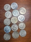 Lot Of 14 Silver Kennedy Halves 40%Silver (1966 To 1968) 7 FV Face Value