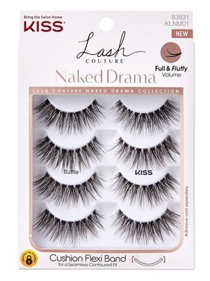 (3 PACK) Kiss Lash Couture Naked Drama Collection Ruffle