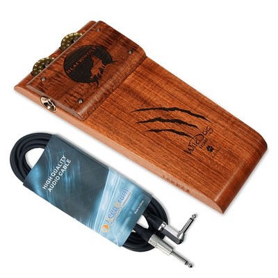 Wild Dog Stomp Box Blackwolf mit Tamburin-Jingles mit keepdrum Klinkenkabel