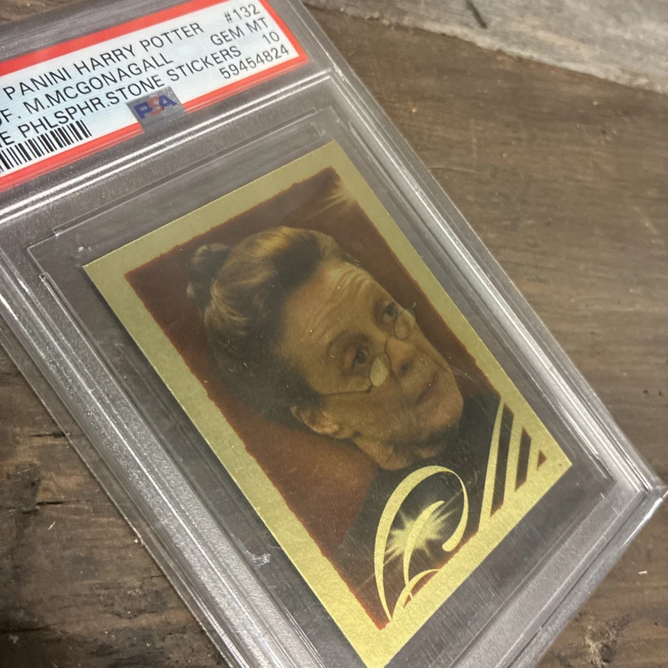 PROFESSOR MCGONAGALL PSA 10 POP 6 #132 2001 graded trading card rare hogwarts  - Image 3 of 4