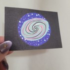 ACEO Original epicartbyjess Galaxy Outerspace Telescope Stars Space Glitter OOAK — photo 2