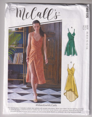 8105 McCALLS - Cross Front Sun DRESS - Sz 6/8/10/12/14