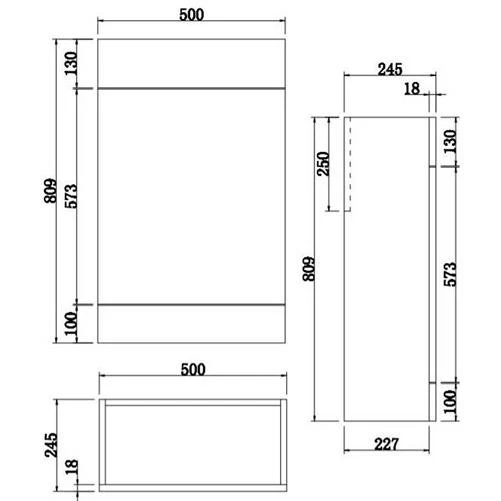 600mm Grey Traditional Bathroom Countertop Vanity Unit Floor Standing Doors - Image 4 of 4