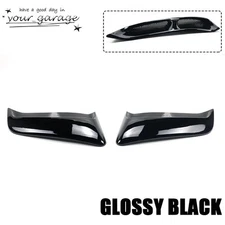Glossy Black Rear Fender Panel Side Body Flare Scoops For Ford Mustang 2015-2023
