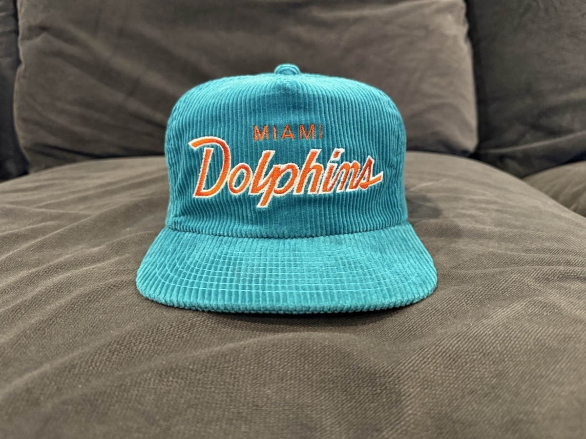 Vintage 80s Miami Dolphins Sports Specialties Corduroy Hat - Brand