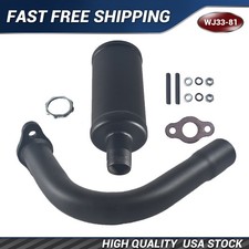 Exhaust Muffler Pipe for 2 stroke 49cc 60cc 66cc 80cc Gas Motorized Bicycle