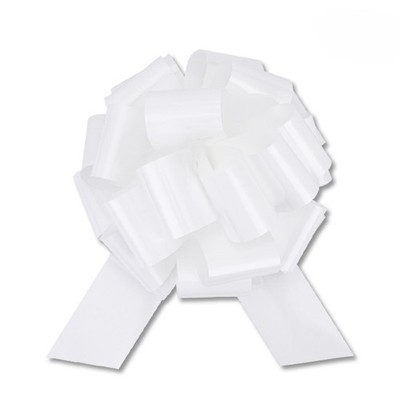 2 PCS 12-inch White Large Pull Bow for Presents Wrapping Bikes Parties