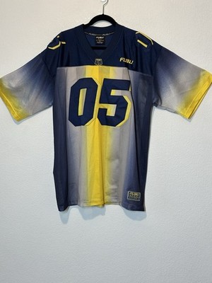 Vintage Fubu Jersey Mens XL Blue Football 05 Embroidered Y2K