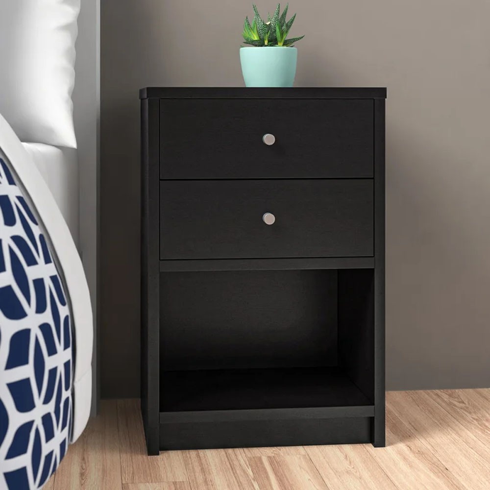 2 drawer black dresser Bedroom Storage Drawers Nightstand Cabinet Wood Furniture Size:us-8 Cottage Backless Dress fo_instock these pieces are built
