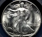1941 S WALKING LIBERTY HALF DOLLAR PCGS MS 64 NICE WHITE SATIN LUSTER, CLEAN