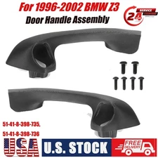 AFTERMARKET 96-02 BMW Z3 Interior Door Pull Handle PAIR LEFT AND RIGHT Black US
