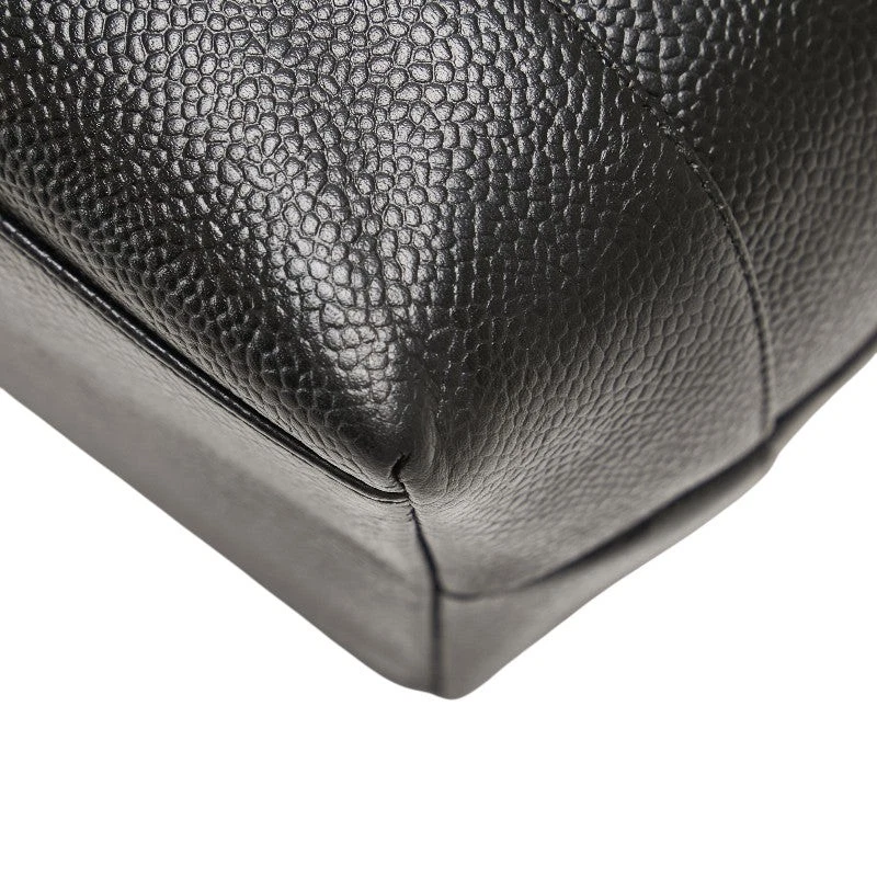 Chanel Coco Mark Caviar Skin Shoulder Bag Women Black One Size 590365 - Image 4 of 4