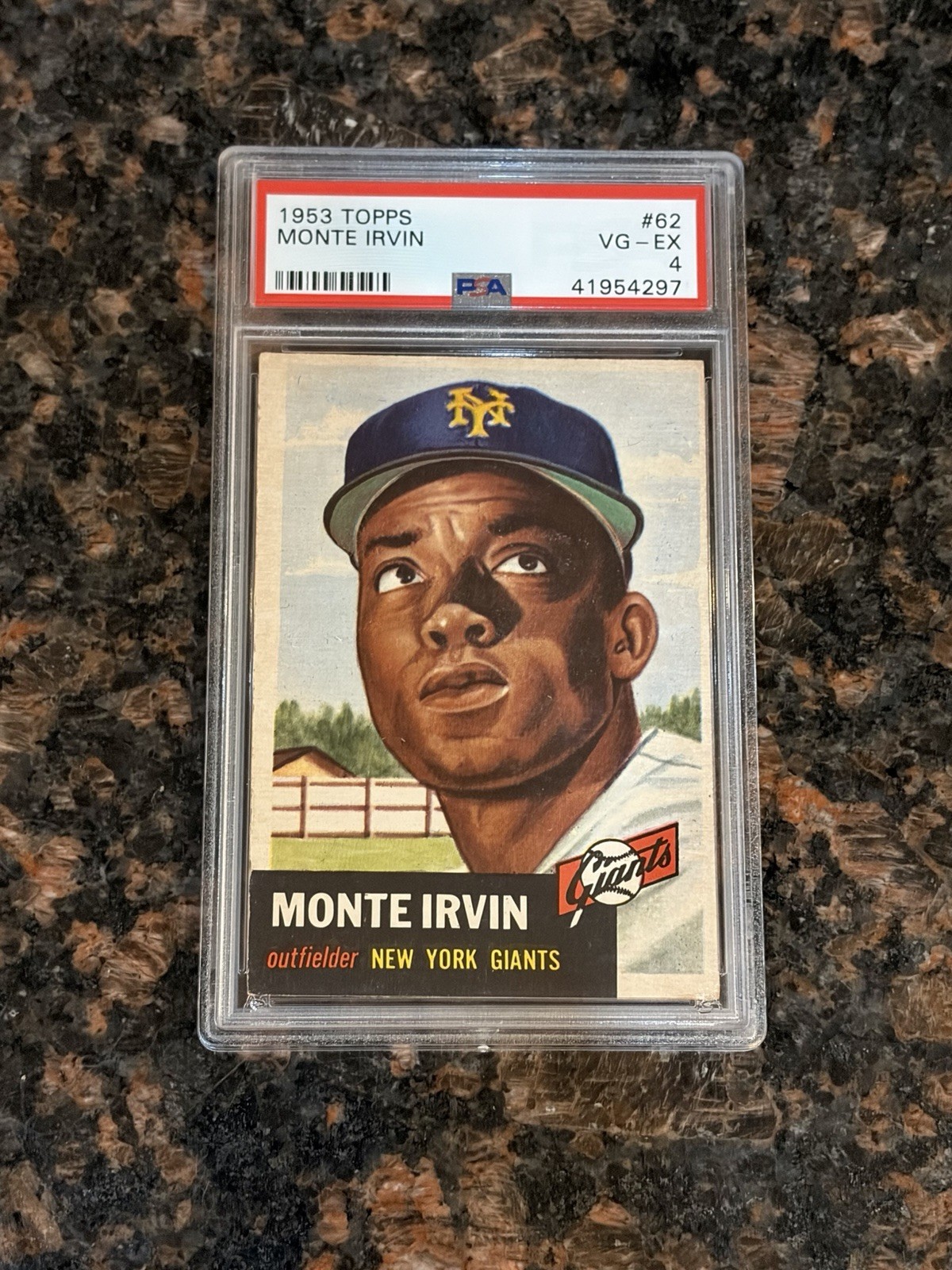 1953 Topps Monte Irvin #62 Baseball Card PSA 4
