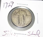 SLQ Silver 1929 p Philadelphia Mint Standing Liberty Quarter Old coin