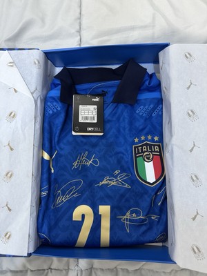 Italy Limited Edition Euro 2021 Signed Shirt Size L BNWT UK