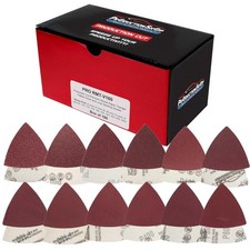 160 Pack Triangle Mouse Detail Sander Sandpaper Sheets Assorted Grits Oxide 0.09 per gallon